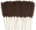 50pcs Faux Pampas Grass Decor, 21.6" Short Artificial Pompous Grass Floral Fake by ObbsieDirect