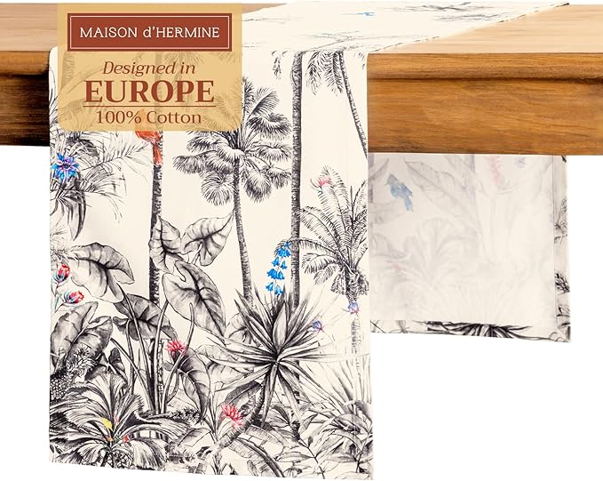 Maison d' Hermine Table Runner 100% Cotton Single Layer Table Runners 72 inches by MaisondHermine