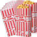 300 Pcs Popcorn Bags Paper Grease Resistant Popcorn Bags Disposable Red and by Potchen