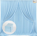 MYSKY HOME 20ft x 10ft Light Blue Backdrop Curtains by MYSKYHOME