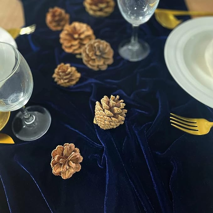 Velvet Table Runner, 5 Pack Luxurious Wedding Reception Decorations Soft Velvet - Image 2