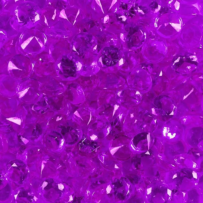 Super Z Outlet Acrylic Color Faux Round Diamond Crystals Treasure Gems - Image 4