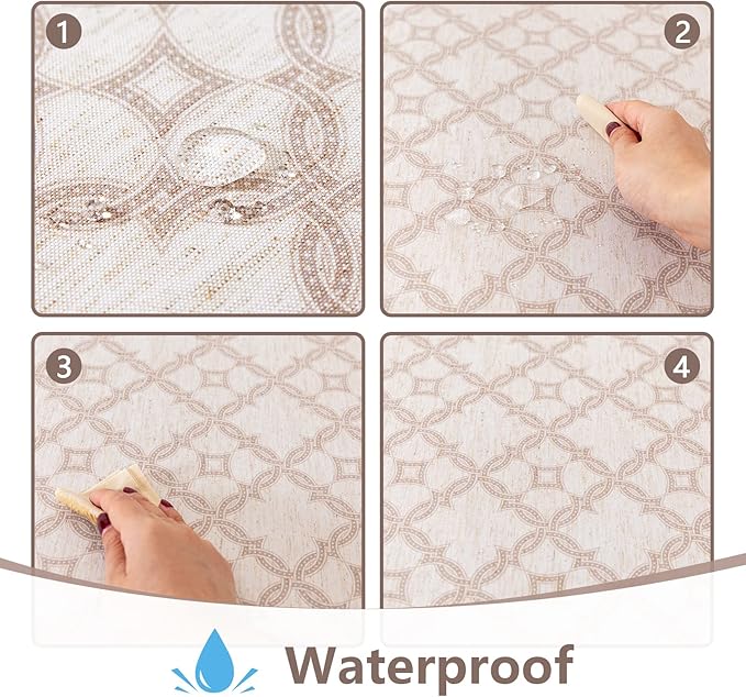 MYSKY HOME Checkered Rectangle Tablecloth 60x120 Inches - Image 2