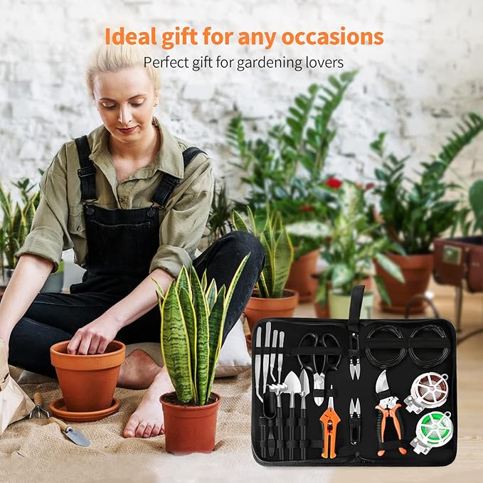 Bonsai Tools Set, Include 262 Feet Bonsai Wire, 29.5"x29.5" Plant Repotting Mat - Image 8
