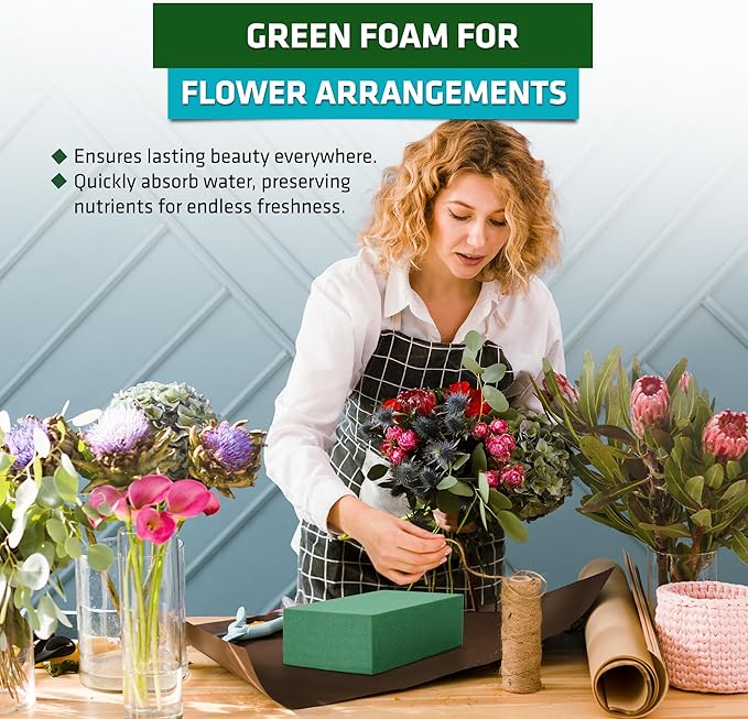 FLORABELS 8 PCS Wet Floral Foam Blocks - Image 5