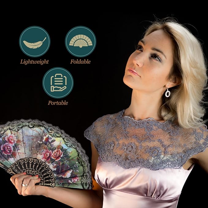 Geetery 30 Pcs Folding Hand Fan - Image 3