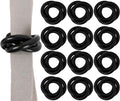 Three Ring Wooden Napkin Rings Set of 12 by CLEENTABLE