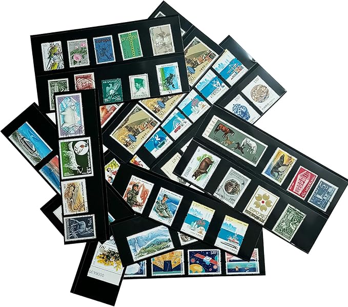 Philatelic Display Black Card Stamp Cover Stamp Collection Stamp Storage - Image 6