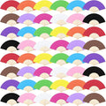Aneco 48 Pieces Handheld Paper Fans Paper Folding Fans by Aneco