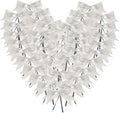 50pcs 3-1/2" Silver Twist Ties Metallic Silver Bows by Micomon