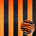 6 Pack Black Orange Foil Fringe Curtains Backdrop, 3.28 x 8.2 Ft Metallic by LANTIANCHEN