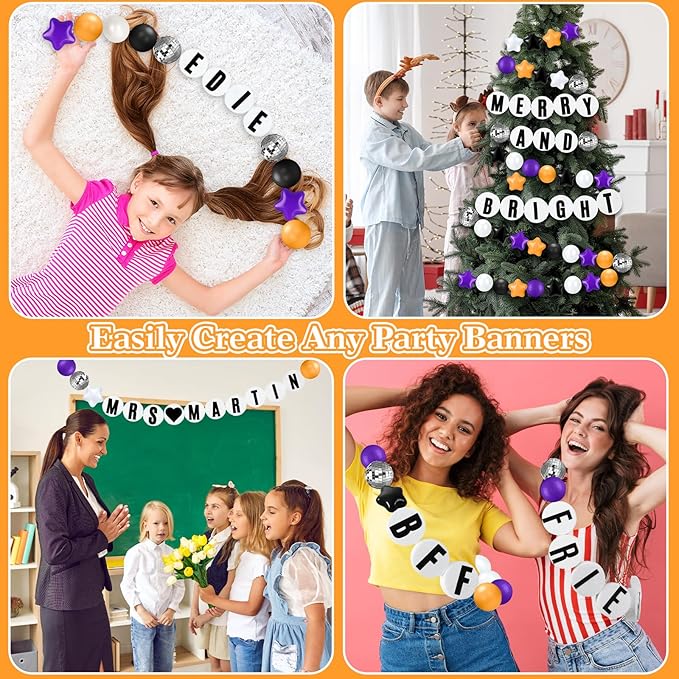 Giant Friendship Bracelet Garland Kit, DIY Birthday Banner - Image 7