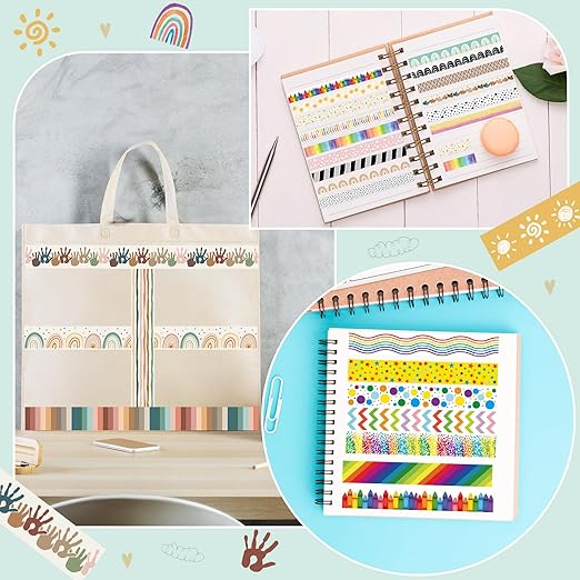 TaoBary 33 Rolls Holiday Plaid Washi Tape, 15 mm Seasonal Washi Tape Set - Image 6