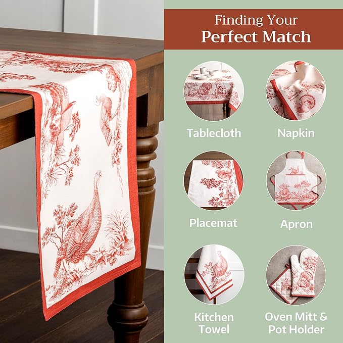 Maison d' Hermine Table Runner 100% Cotton Double Layer Table Runners 72 inches - Image 5