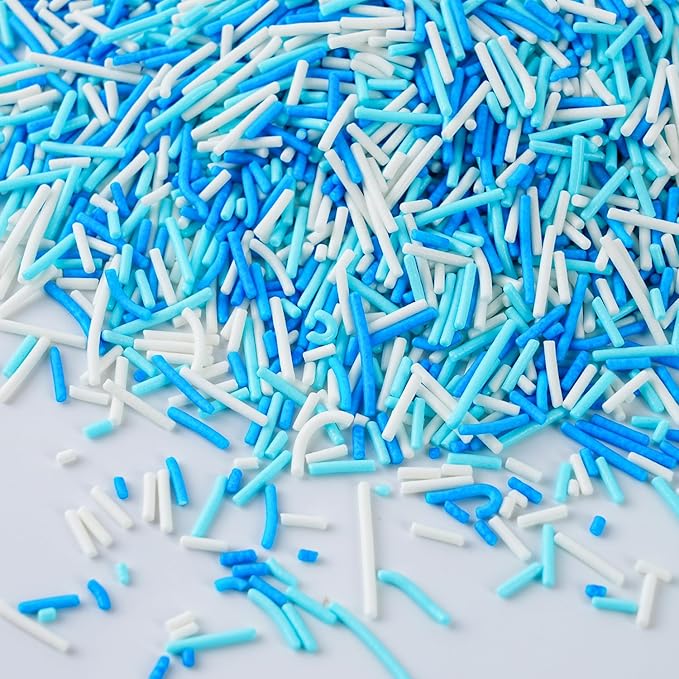 Blue and White Jimmies Sprinkles - Image 5