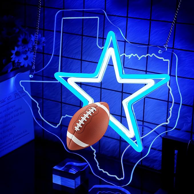 Cowboy Football Neon Sign Texas Neon Sign - Image 3