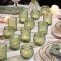 36pcs Assorted Green Votive Candle Holders, Tea Lights Candle Holder by NITIME