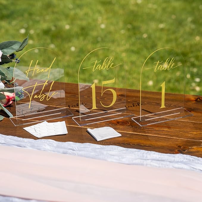 Clear Arch Acrylic Table Numbers - Image 5