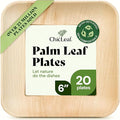 Chic Leaf Compostable & Biodegradable Palm Leaf Disposable Bamboo Plates | by ChicLeaf