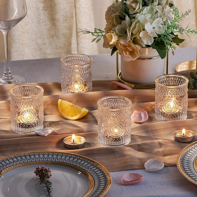 DARJEN Clear Votive Candle Holders Set of 36- Glass Candle Holders Bulk - Image 7