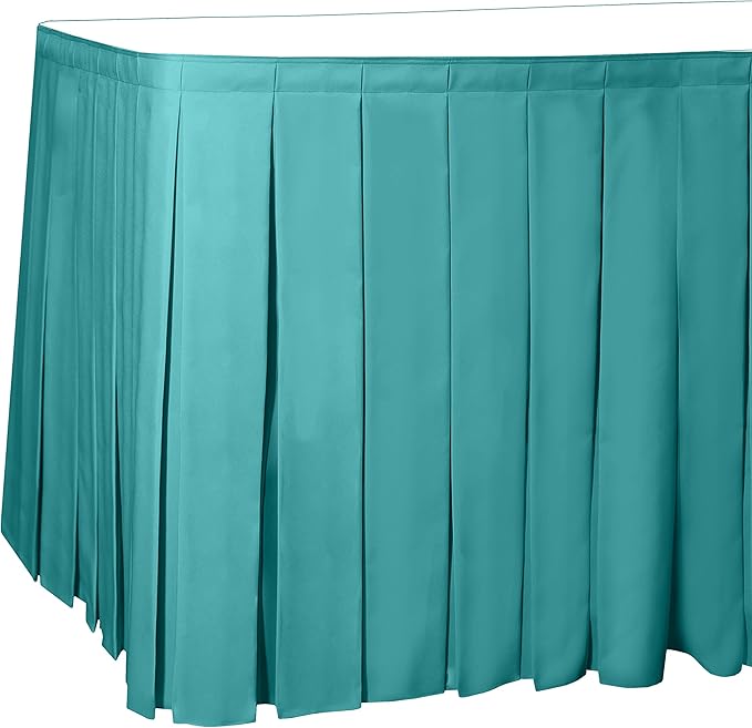 Ultimate Textile Pleat Polyester Fabric Table Skirt by UltimateTextile