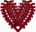 50pcs 2-1/2" Burgundy Satin Ribbon Bows by Micomon