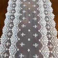 Inicia Table Lace Runner 12×86 inch Embroidered by LACELY