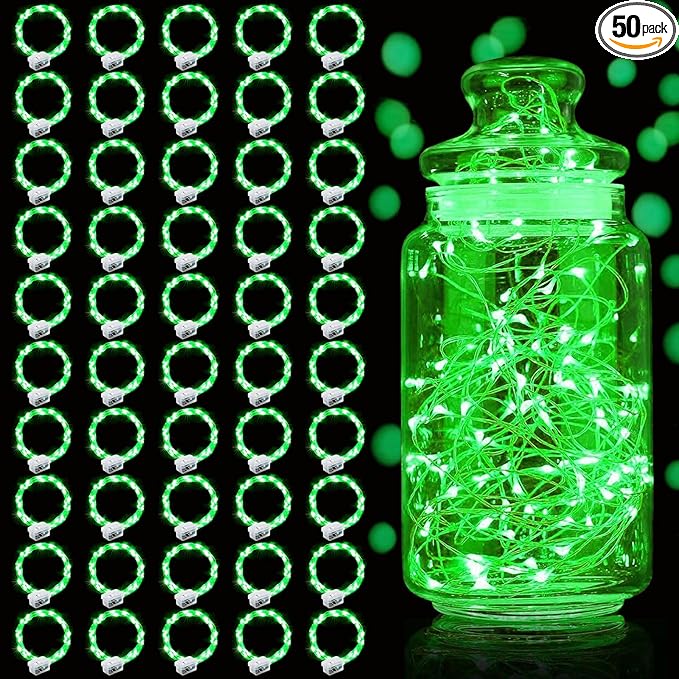 Aogist 50 Pack Fairy Lights 3 Modes 7ft 20 LED Waterproof, Battery Operated by Aogist