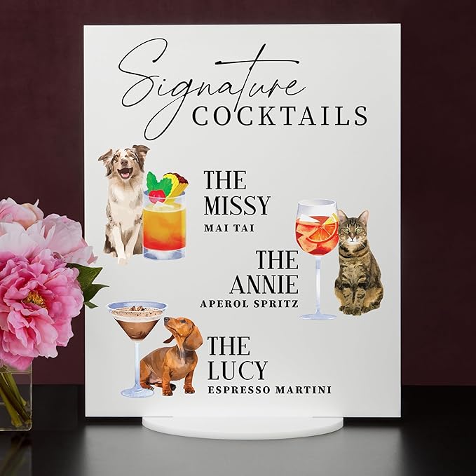 Pet Signature Drink Wedding Signs - Image 2