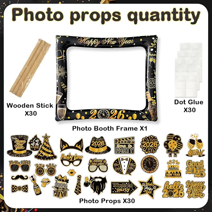 2026 New Year Photo Booth Inflatable Frame Kit - Image 6