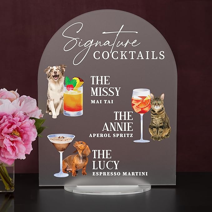 Pet Signature Drink Wedding Signs - Image 2