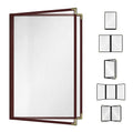 Goodsmart Restaurant Menu Covers – 25 Pack Burgundy 4-View 8.5" x 14", by ACISuperPower