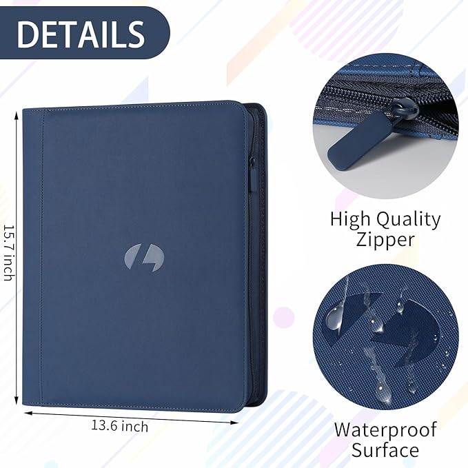 Toploader Binder, Holds 288 Toploaders, 9 Pocket Double-Sided Top Loader Binders - Image 2