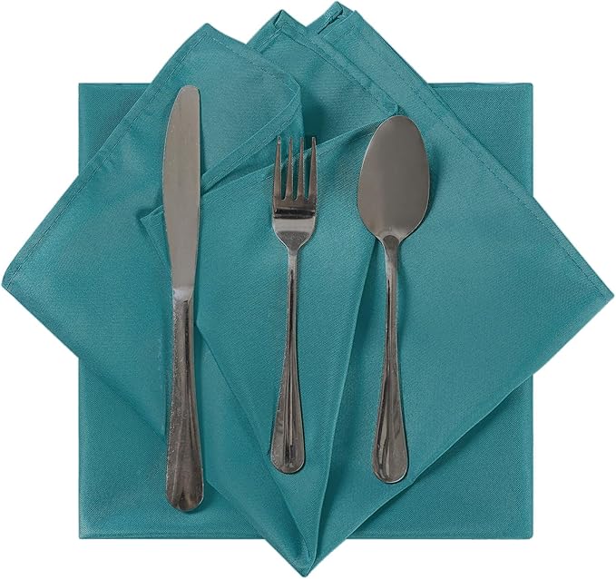 Cloth Napkins 17x17 inch Washable Polyester Dinner Napkins Soft Table Napkins - Image 4