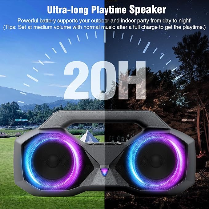 KMAG Bluetooth Speaker Wireless, 80W Loud Speaker - Image 5