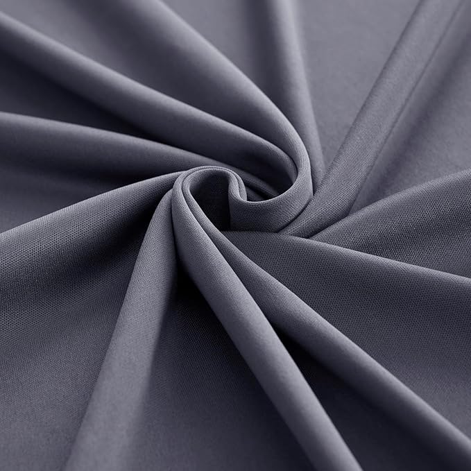 10 ft x 10 ft Wrinkle Free Charcoal Backdrop Curtain - Image 4