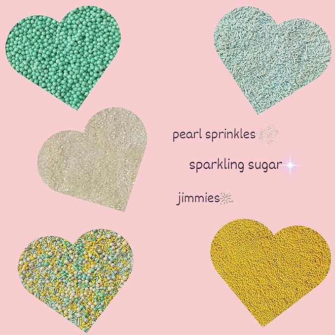 Confect Cake Sprinkles Mix Pack of 5 – Sky Blue, Sparkling Sugar – Baking - Image 5