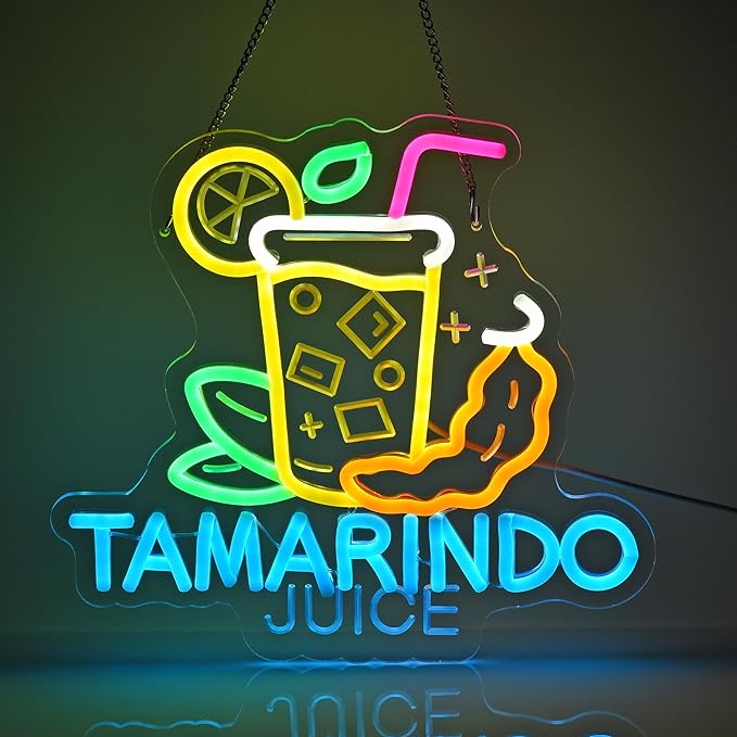 CNBEYOUNG Tamarindo Juice Neon Sign, Neon Lights Hanging Wall Art Decoration by CNBEYOUNG