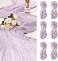 6 Pack Cheesecloth Table Runner 10Ft Christmas Gauze Boho Table Runners by HOME