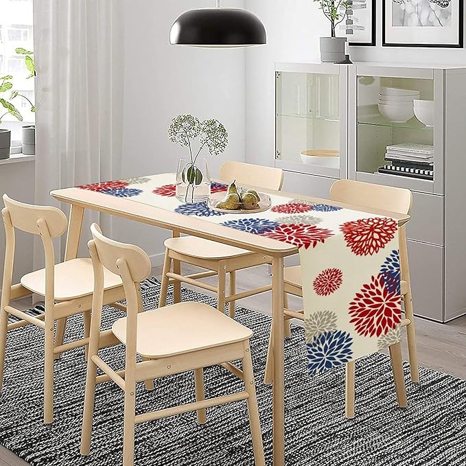 4th of July Table Runner, 13x108inch - Image 3