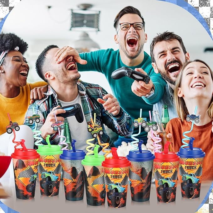 Yungyan 36 Sets Monster Truck Party Favors Goodie Cups - Image 6