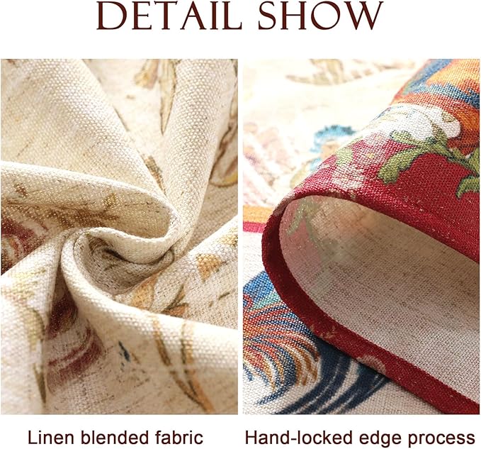 patdrea Designer Small French Rectangle Tablecloth, Decor Floral Table Cover - Image 5
