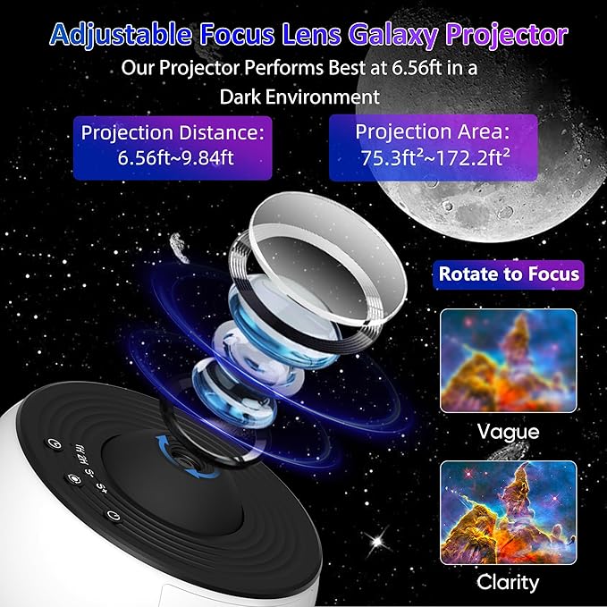 Galaxy Projector for Bedroom, 13 in 1 Star Projector - Image 6
