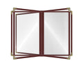 Goodsmart Restaurant Menu Covers – 25 Pack Burgundy 10-View 8.5" x 11" Cafe by ACISuperPower