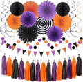 Orange Black Purple Halloween Party-Decorations by Hugtmr