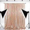 Eternal Beauty Rose Gold Sequin Backdrop, 10x10 Ft Glitter Background Curtains by EternalBeauty