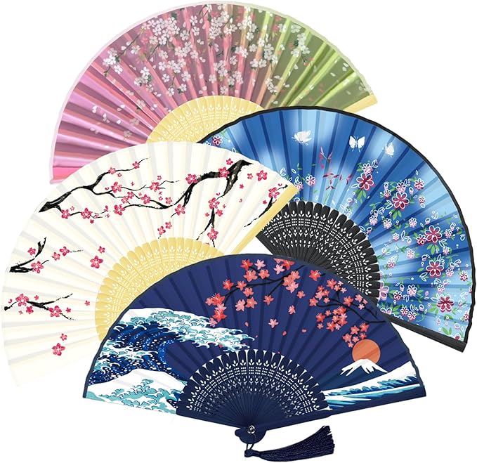 WEARXI Handheld Fan, Chinese Folding Fan by WEARXIBrandFlagship