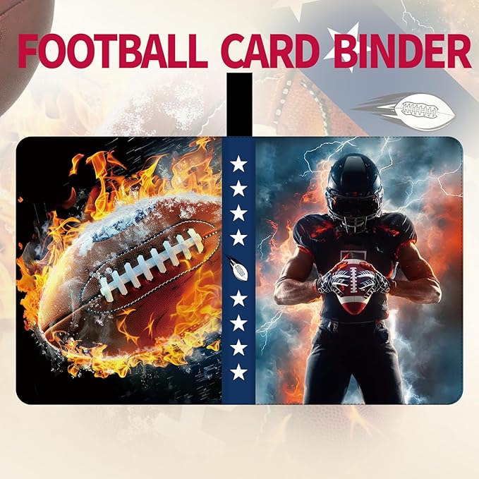 Football Card Binder 1080 Pockets, Ultimate Trading Card Ablums - Image 2