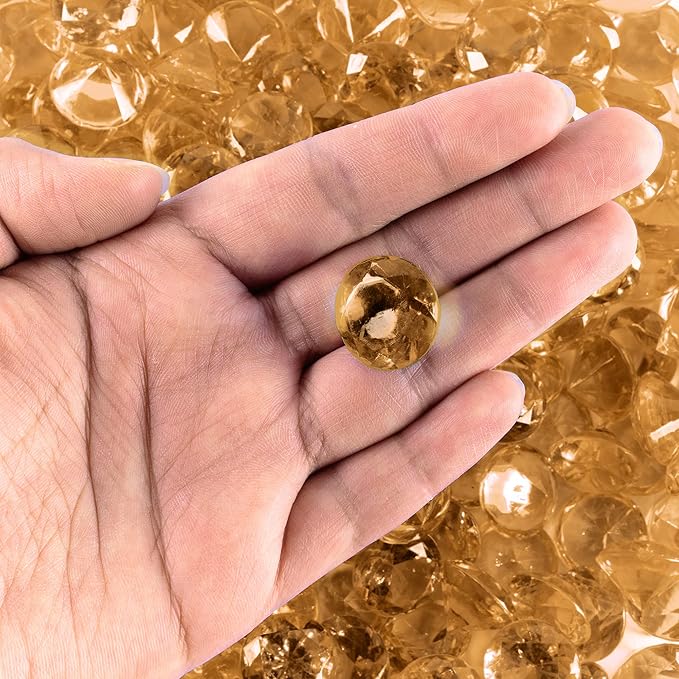 Super Z Outlet Acrylic Color Faux Round Diamond Crystals Treasure Gems - Image 2