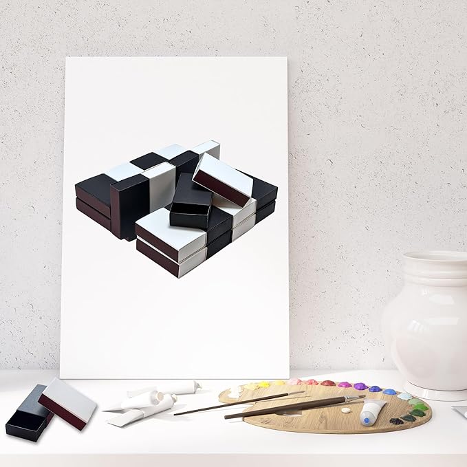 60pcs Blank Match Boxes, 2.25x1.42x0.59in Bulk White and Black Matchboxes DIY - Image 7